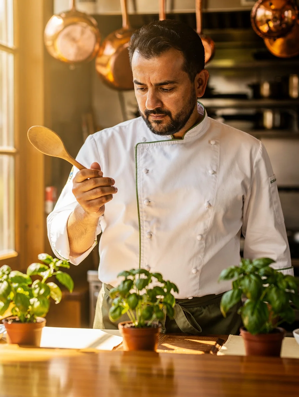 Executive Chef Marco Rossi in the kitchen